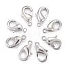 Platinum Brass Lobster Claw Clasps X-KK-902-N-NF-1