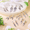 16Pcs 8 Style Alloy Cord End PALLOY-PJ00001-5