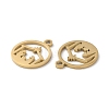 Ion Plating(IP) 304 Stainless Steel Charms X-STAS-Q303-08G-2