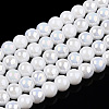 Electroplate Opaque Glass Beads Strands X-GLAA-T032-P4mm-AB02-1