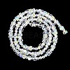 Electroplate Glass Beads Strands EGLA-B007-01A-AB01-2