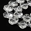 Natural Quartz Crystal Beads Strands G-G072-A01-01-4