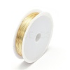 Eco-Friendly Round Copper Jewelry Wire CWIR-P001-01-0.4mm-2