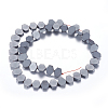 Non-magnetic Synthetic Hematite Beads Strands G-P338-01B-10x9mm-2