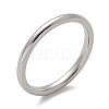304 Stainless Steel Plain Band Rings STAS-I160-E-P-2