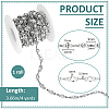 4 Yards Alloy Rhinestone Link Chains LCHA-PH0001-02P-2