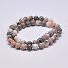 Natural Pink Zebra Jasper Beads Strands X-G-P231-01-8mm-2