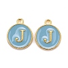 Golden Plated Alloy Enamel Charms LS-ENAM-S118-04J-1