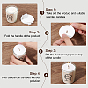 120 Sheets 4 Style Paper Candle Dust Covers for Candle Cups DIY-FG0004-68-3