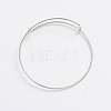 Adjustable Iron Bangle Making BJEW-TAC0003-01P-1