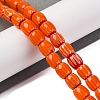Handmade Lampwork Chevron Beads Strands LAMP-K041-01B-18-2