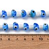 Handmade Evil Eye Lampwork Beads Strands LAMP-S069-01A-05-2