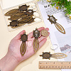 10Pcs Tibetan Style Tortoise Bookmark Cabochon Settings TIBE-ME0001-10-3