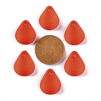 Transparent Frosted Acrylic Pendants MACR-S371-09A-726-1