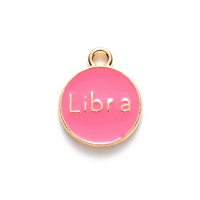 Alloy Enamel Pendants X-ENAM-S124-01B-03K-1