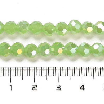Imitation Jade Glass Beads Stands EGLA-A035-J6mm-B01-1
