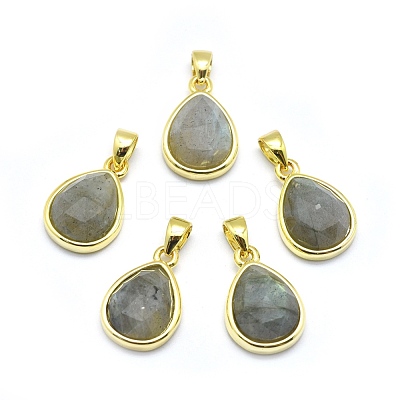 Natural Labradorite Pendants G-O176J-07G-1