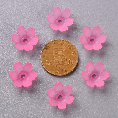 Frosted Acrylic Bead Caps MACR-S371-07A-704-1