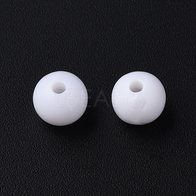 Opaque Acrylic Beads X-MACR-S370-C8mm-01-1