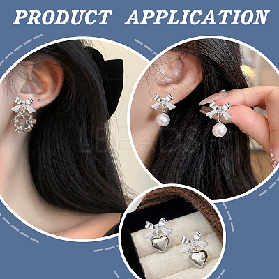 26Pcs Bowknot Brass Earring Findings DIY-ME0001-09P-1