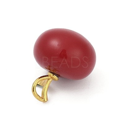 Enamel Plastic Pendants KK-G526-21G-02-1