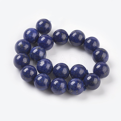 Natural Lapis Lazuli Beads Strands X-G-G087-10mm-1