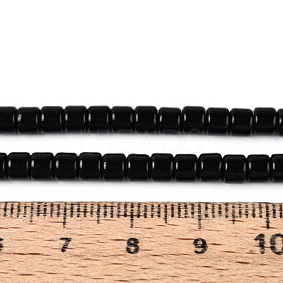 Opaque Solid Color Glass Beads Strands GLAA-N065-4x4mm-C10-1