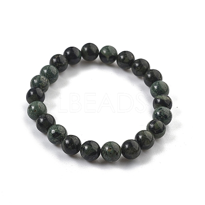Natural Kambaba Jasper Stretch Beaded Bracelets G-A185-01V-1