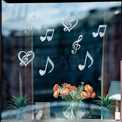 Waterproof PVC Colored Laser Stained Window Film Adhesive Stickers DIY-WH0256-048-1
