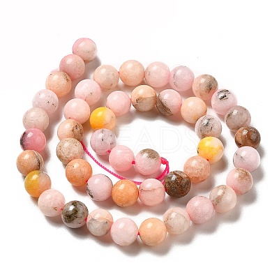 Natural Imitation Pink Opal Beads Strands G-G992-A03-1