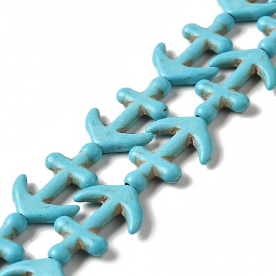 Synthetic Turquoise Dyed Beads Strands G-E594-07-1