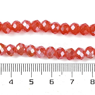 Baking Electroplate Glass Beads Strands DGLA-A039-J6MM-B01-1