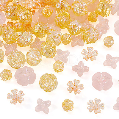104Pcs 5 Styles Acrylic Beads OACR-TA0004-52-1