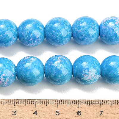 Baking Paint Glass Beads Strands GL-CBA8F4B-02J-1