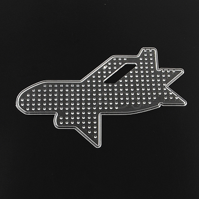 Plane/Airliner ABC Plastic Pegboards used for 5x5mm DIY Fuse Beads X-DIY-Q009-32-1