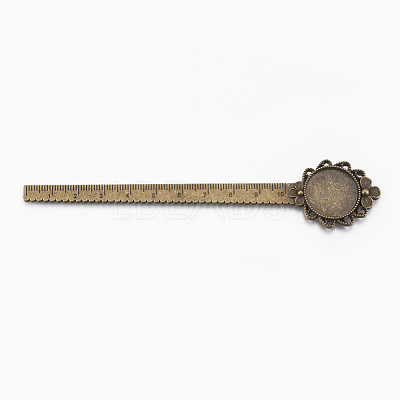 Tibetan Style Alloy Cabochon Setting PALLOY-E449-06AB-1