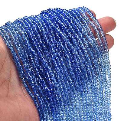 Transparent Painted Glass Beads Strands DGLA-A034-T2mm-A01-1