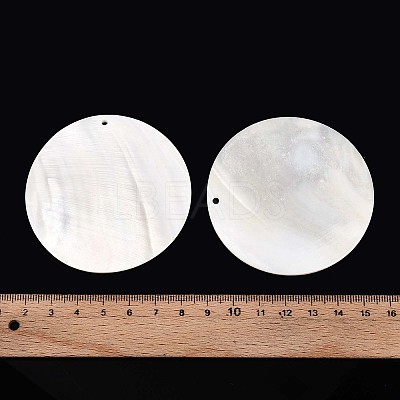 Natural Freshwater Shell Big Pendants SHEL-T020-47A-1