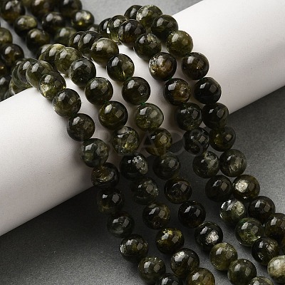 Natural Lepidolite Beads Strands G-F799-B01-8mm-1