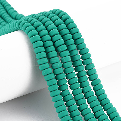 Handmade Polymer Clay Beads Strands LS-CLAY-N008-64-1