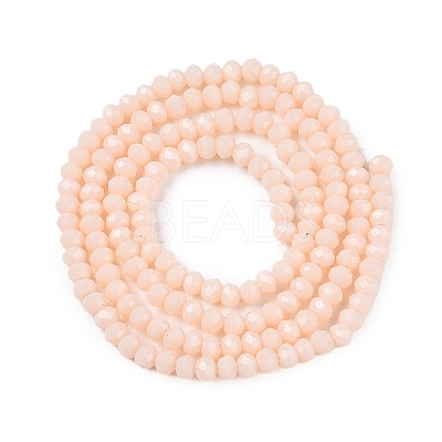 Opaque Solid Color Imitation Jade Glass Beads Strands EGLA-A044-P2mm-D05-1