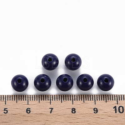 Opaque Acrylic Beads X-MACR-S370-C8mm-A19-1