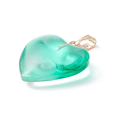Two Tone Spray Painted Glass Pendants GLAA-N035-016-C05-1