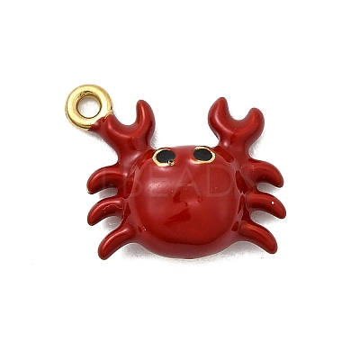 304 Stainless Steel Enamel Pendants STAS-I355-11G-07-1