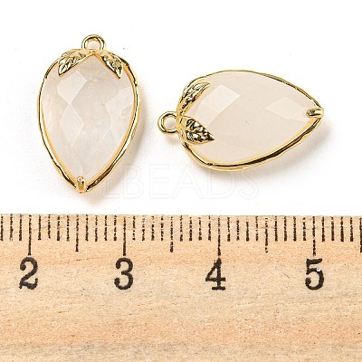 Natural Quartz Crystal Faceted Pendants G-M431-06G-09-1
