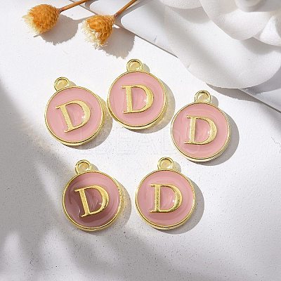 Golden Plated Alloy Enamel Charms LS-ENAM-S118-07D-1