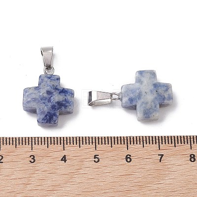 Natural  & Synthetic Mixed Gemstone Pendants G-K359-02P-M-1