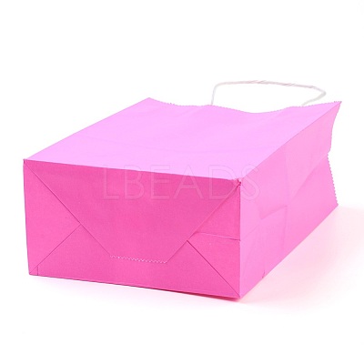 Pure Color Kraft Paper Bags AJEW-G020-A-02-1