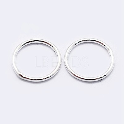 925 Sterling Silver Soldered Closed Jump Rings STER-F036-03S-0.7x3-1