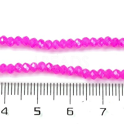 Baking Electroplate Glass Beads Strands X-DGLA-A039-J2MM-B24-1